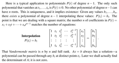 linear algebra - Explanation of the Vandermonde matrix - Mathematics ...