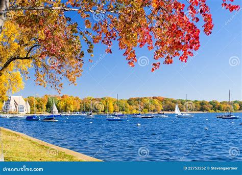 Autumn, lake harriet stock photo. Image of park, tree - 22753252