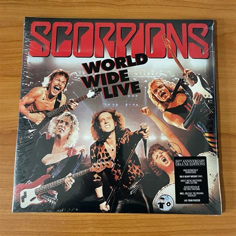 แผนเสยง Scorpions World Wide Live 2LP CD 50th Anniversary Deluxe