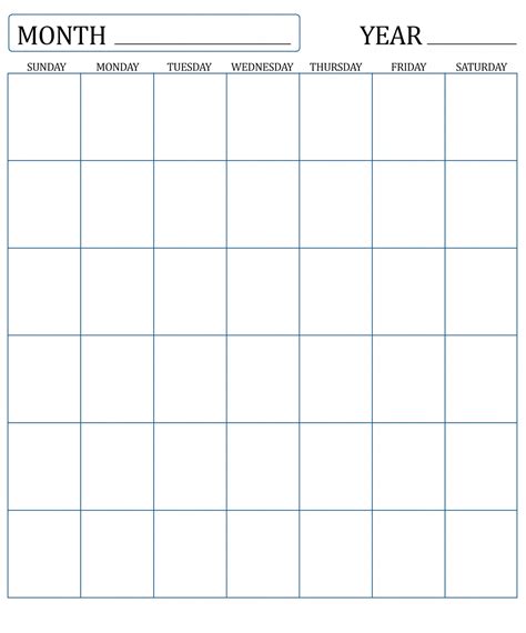 blank monthly calendar   empty calendars kalendar calendario