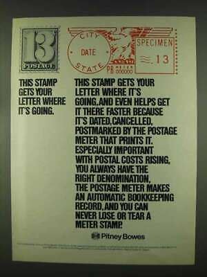 1978 Pitney Bowes Postage Meter Ad - This Stamp | eBay