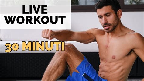 Live Workout Minuti Spacca Addome Parte Alta Cotto Al Dente