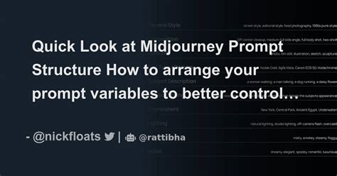 Quick Look At Midjourney Prompt Structure How To Arrange Your Prompt