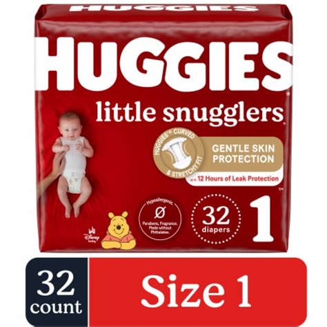 Huggies Little Snugglers Baby Diapers Size 1, 32 ct - Fry’s Food Stores