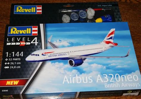 REVELL 03840 SET Modelli Airbus A320 Neo British Airways Kit 1 144