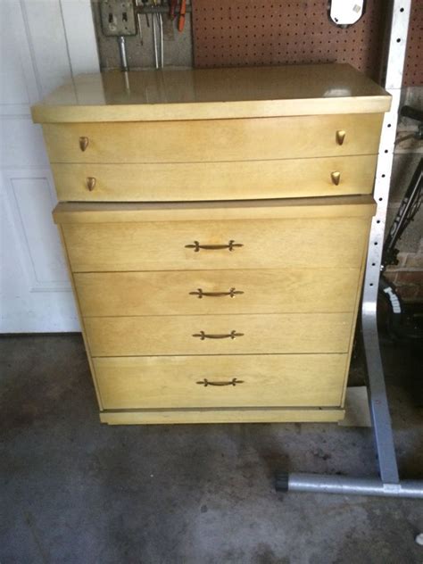 Vintage Bassett S Blonde Drawer Chest Dresser Chicago Pick Up Only