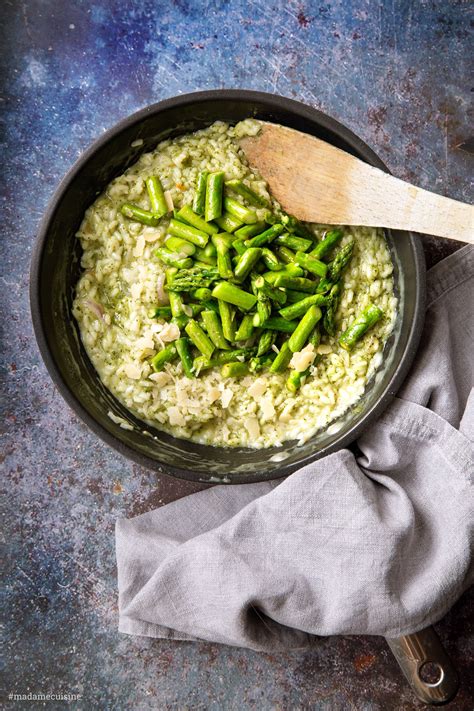 Risotto mit Spargel und Bärlauch Madame Cuisine