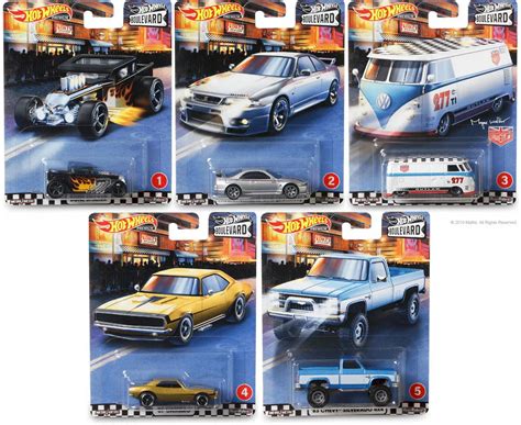 Coleção Completa Miniaturas Hot Wheels Boulevard Hot Wheels Premium