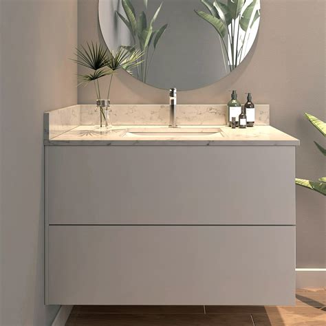 Modern Maple Granite Floating Bathroom Vanity