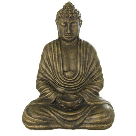 Figura de buda con túnica blanca Miravia