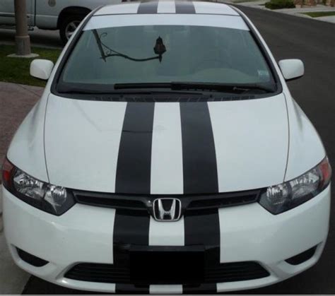 Honda Racing Stripes Vinyl Decal Sticker Emblem Graphics Accord Civic