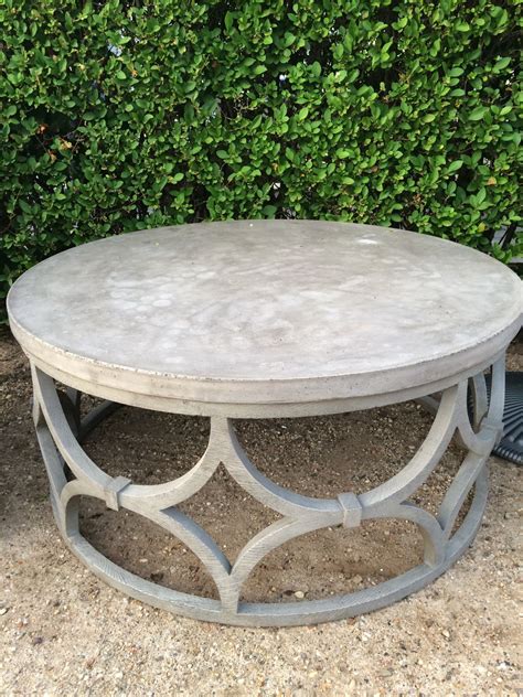 The Perfect Outdoor Companion: The Round Concrete Outdoor Coffee Table ...