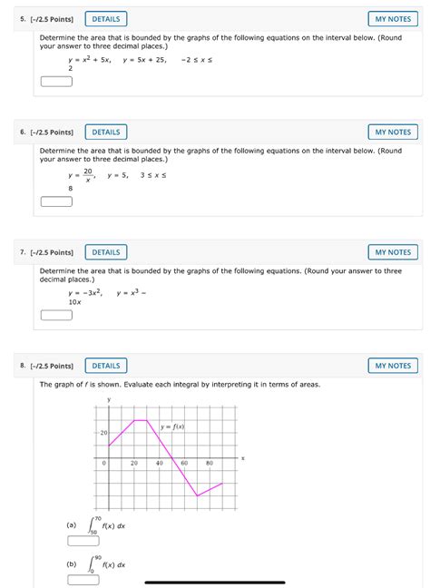 Solved 5 12 5 Points Details My Notes Determine The Area