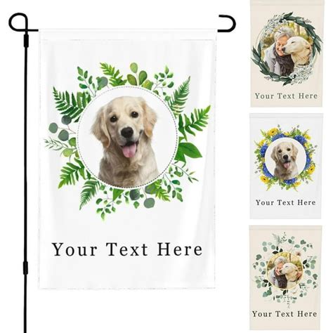 Personalized Memorial Garden Flags Loving Memory Flag With Picture ...