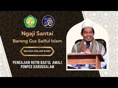 LIVE PENGAJIAN RUTIN KITAB BAD UL AMALI YAPSI DARUSSALAM YouTube