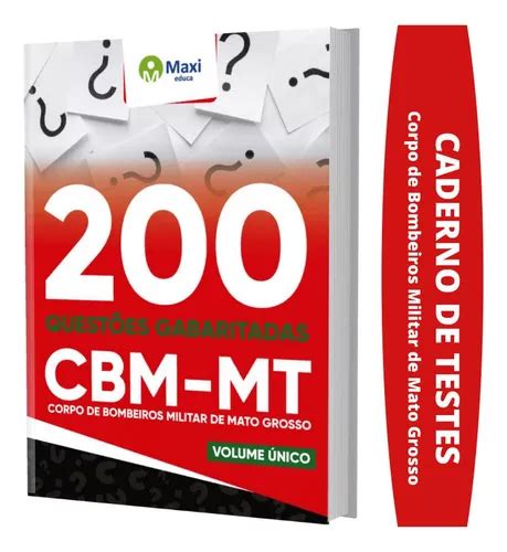 Apostila Concurso Cbm Mt 2022 Caderno De Questões MercadoLivre