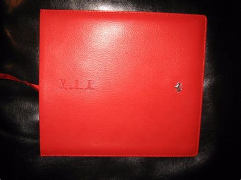 Purchase Ferrari Vip Vehicle Identification Passport Red Leather