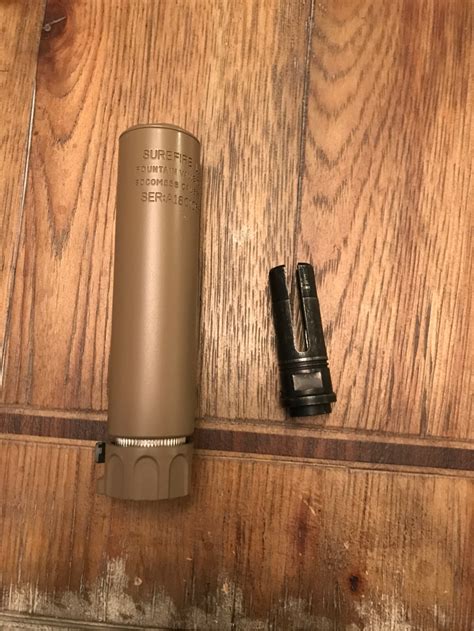 Sold Surefire Socom Suppressor Prong Flash Hider Hopup Airsoft