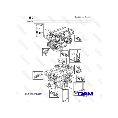 Volvo Penta D16 Contacts And Sensors DAM Marine