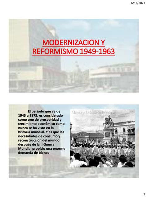 Uni5cap3 Modernizacion Y Reformismo 1949 1963 Modernizacion Y