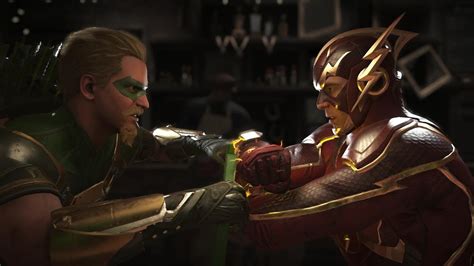 Injustice Green Arrow Vs The Flash All Intro Outros Clash