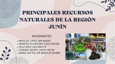 Principales recursos naturales de la región Junín YouTube