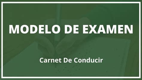 Examen Conducir Modelo PDF Soluciones Resuelto