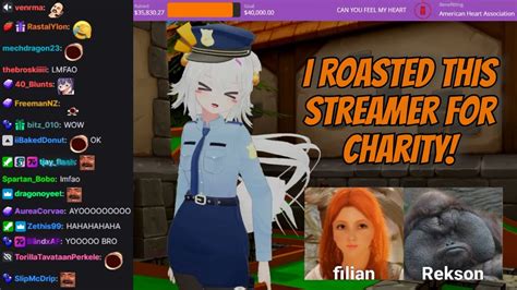 I Roasted Vtuber Filian Live For Charity Youtube