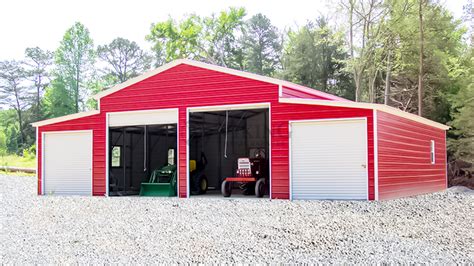 44 X36 X12 Metal Garage With Lean To 44 X36 Metal Garage