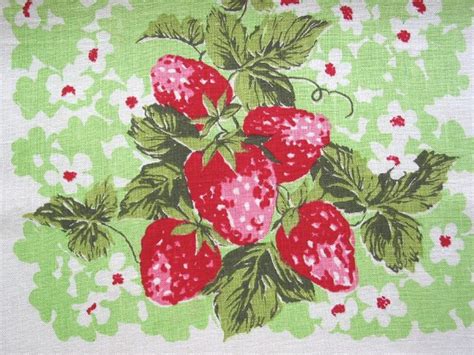 Vintage Strawberry Kitchen Towel A Photo On Flickriver