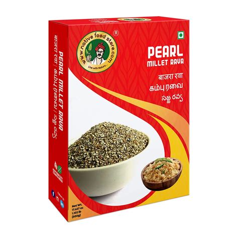 Nativefoodstore Kambu Pearl Millet Rava G Bajra Sajjalu Sajje