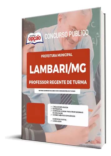 Apostila Prefeitura De Lambari Mg 2023 Professor Regente De Turma De