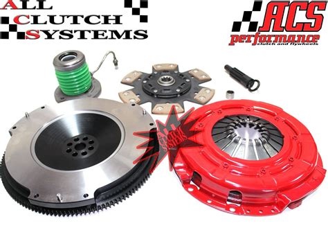 ACS STAGE 3 CLUTCH KIT SLAVE CYL RACE FLYWHEEL 2005 2010 FORD MUSTANG 4