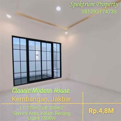 Rumah Classics Modern Di Joglo Kembangan Lt Lb