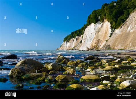 The Famous Chalk Cliffs At Ruegen Island Baltic Sea Germany Europe