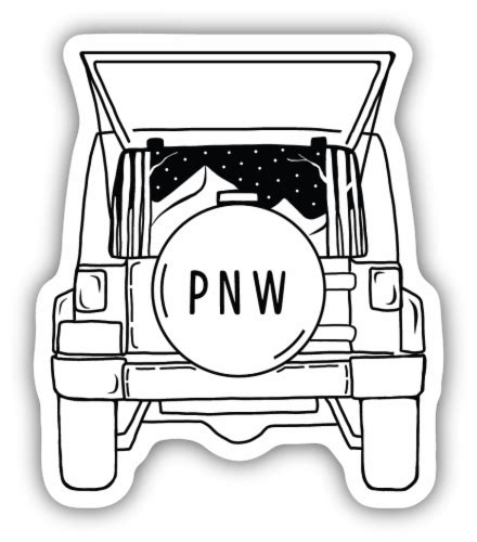 Stickers Northwest Pnw Jeep Vinyl Sticker 1 Ct Fred Meyer