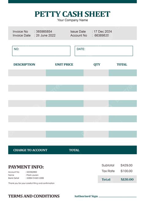 Cash Form Template Download On Pngtree