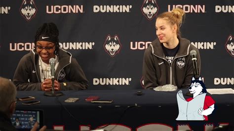 Christyn Williams And Dorka Juhász Uconn Womens Basketball Postgame