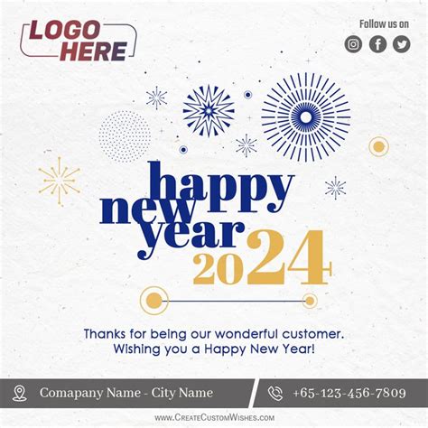 Create Custom New Year Wishes For Your Business CCW