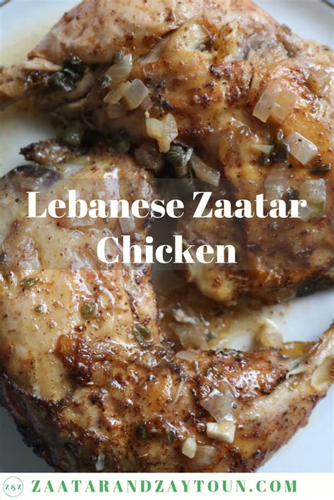 Zaatar Chicken Recipe By Zaatar And Zaytoun Lebanese Food Blog Artofit