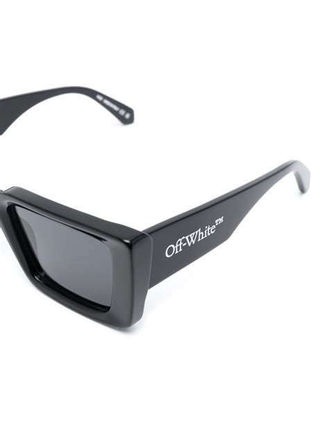 Off White Savannah Rectangle Frame Sunglasses Farfetch