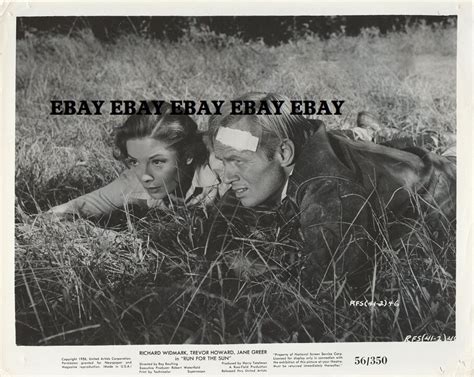 Original Photo Richard Widmark And Jane Greer In Run For The Sun 1956 Ebay