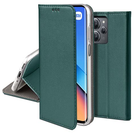 Etui Do Xiaomi Redmi G Zielone Magnetyczne Zamykane Szk O