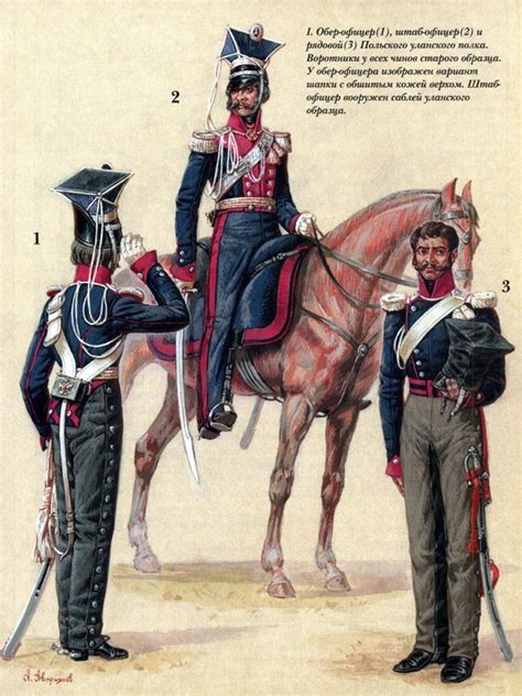 Polish Lancers Regiment 1812 Military Illustration Napoleon Russia