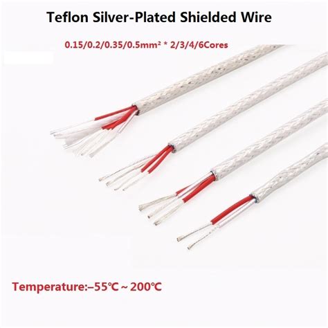 Core Teflon Silver Plated Shielded Wire Audio Signal Over