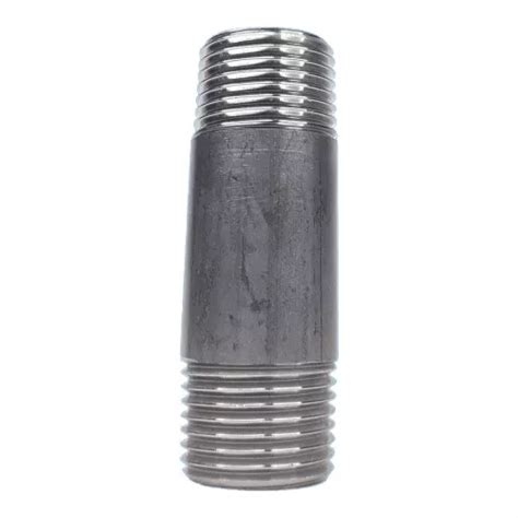 Nipple Duplo Liso Macho Aço Inoxidável 316 De 3 4 Npt Parcelamento