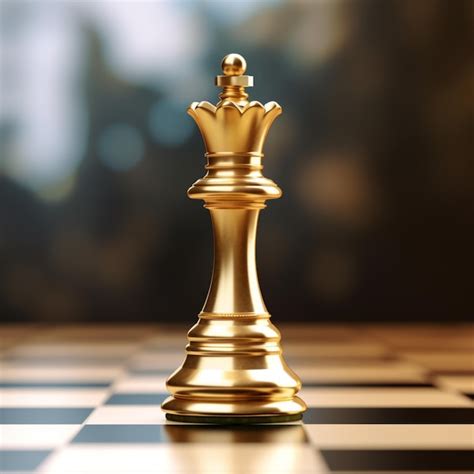 Premium AI Image | Render the king chess pieces on the chess board Ai ...