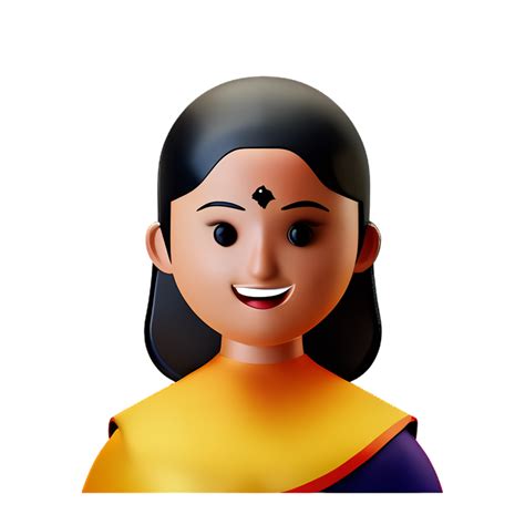 Indian Bride Face 3d Rendering Icon Illustration 29433833 PNG