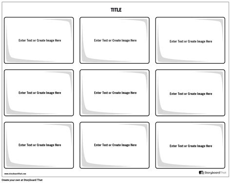 Print-ready 12 Cell Flashcards Template Storyboard