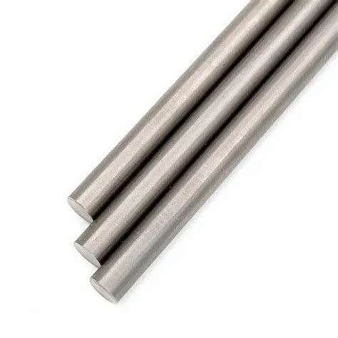 Silver Titanium Grade Roundbar Single Piece Length Meter